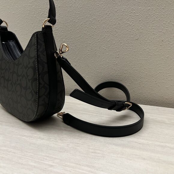 Guess JG917769 Black Coal Easley Mini Top Zip Crossbody/Shoulder Bag - Picture 9 of 12